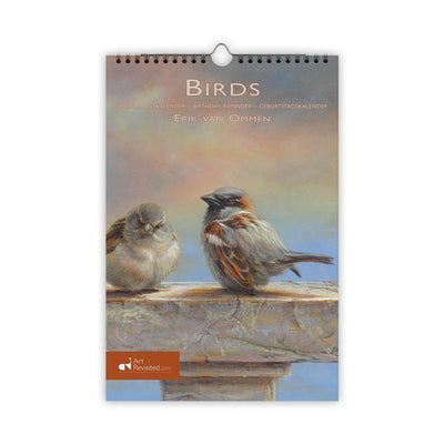 Comello verjaardagskalender birds a4 formaat