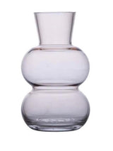 B-living vaas glas amalia ø12x20cm beige - afbeelding 1