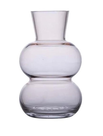 B-living vaas glas amalia ø12x20cm beige