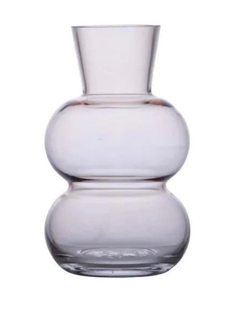 B-living vaas glas amalia ø12x20cm beige