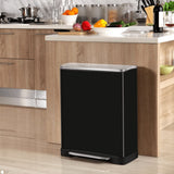 Eko pedaalemmer e-cube 50 l matzwart - afbeelding 1