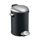 Eko vepa bins belle deluxe pedaalemmer 3l zwart zilver
