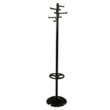 V-part v-part kapstok staand met 8 haken porcelain 178 cm zwart - afbeelding 1