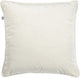 Dutch decor finn sierkussen 45x45 cm velvet effen kleur snow whiteinclusief binnenkussen