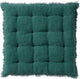Dutch decor burto stoelkussen van gewassen katoen sagebrush green 40x40 cm