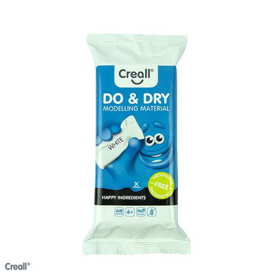 Creall do dry boetseerklei conserveringsvrij wit, 500gr.
