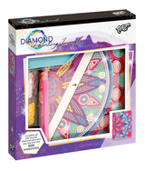 Totum diamond painting notitieboek mandala - 1500+ steentjes - met tool en sorteerbakje - gelinieerd - speelgoed kinderen - knutselen - voor meisjes en jongens - vanaf 6 jaar - afbeelding 1