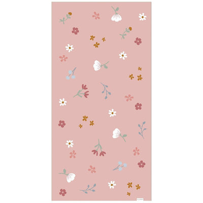Little dutch pink flowers strandlaken 60x120 cm lichtroze