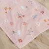 Merkloos sans marque little dutch pink flowers strandlaken 60x120 cm lichtroze