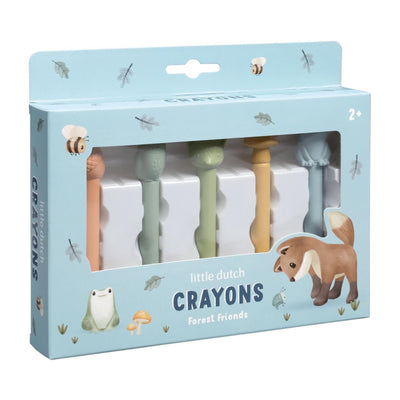 Little dutch waskrijtjes forest friends - creatief peuter kleuter speelgoed - cadeautip - speelgoed 2 jaar