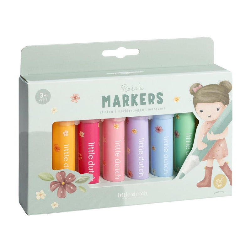 Little dutch rosa viltstiften 8 stuks