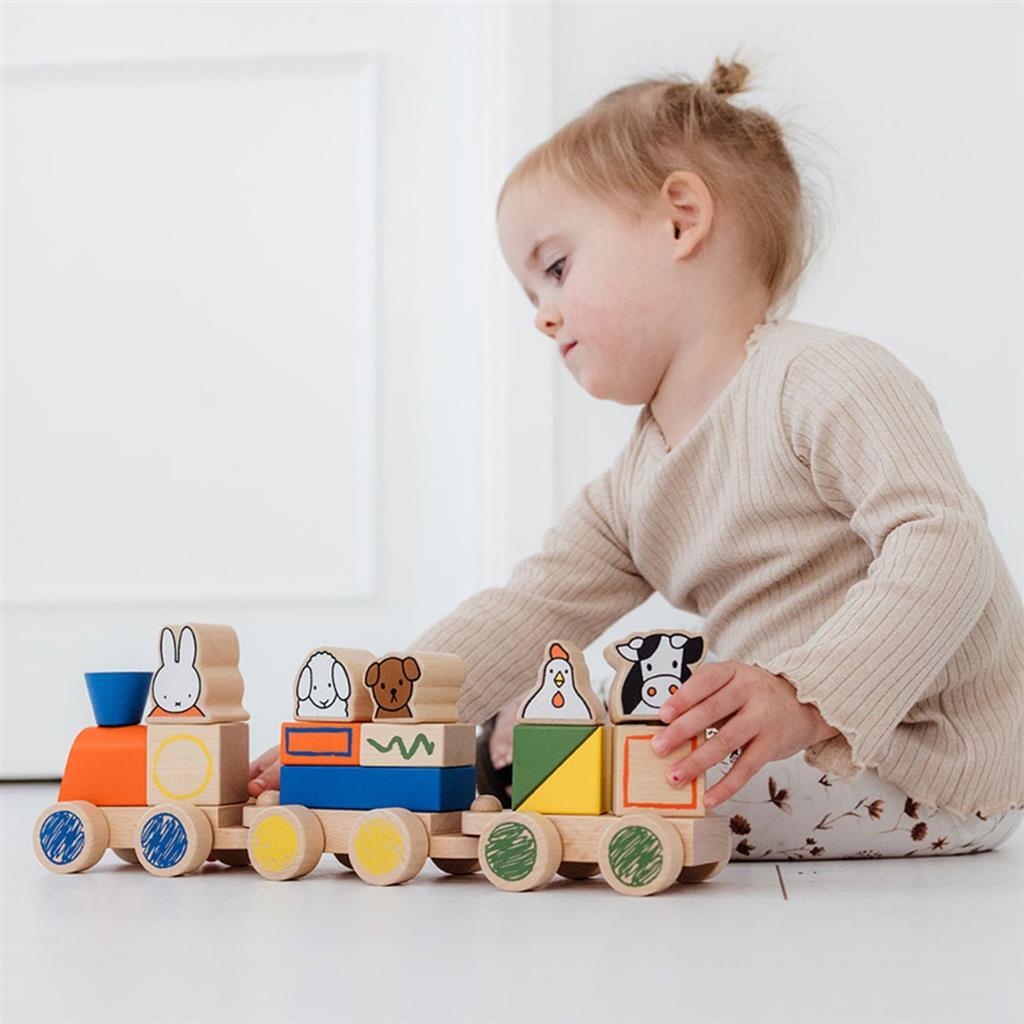 Bambolino Toys Blokkentrein Hout