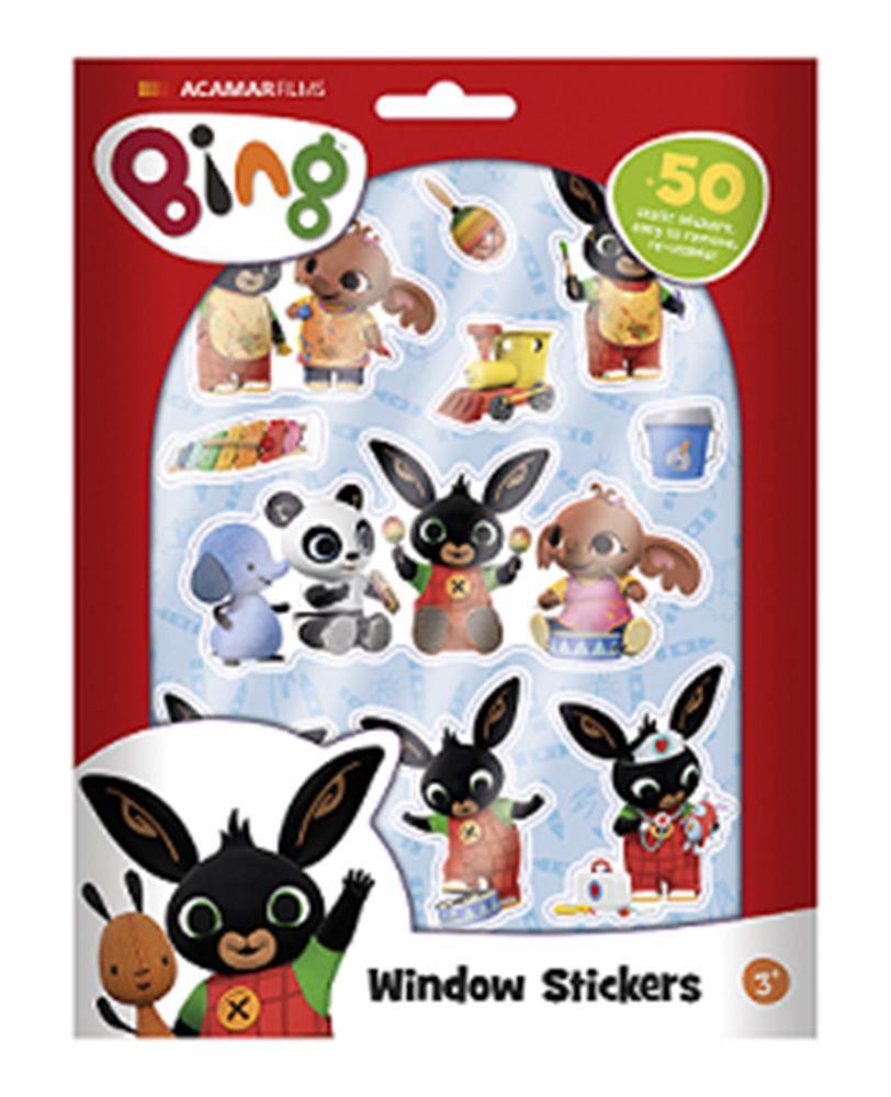 Dsp. bing raamstickers. 3+ (12st)