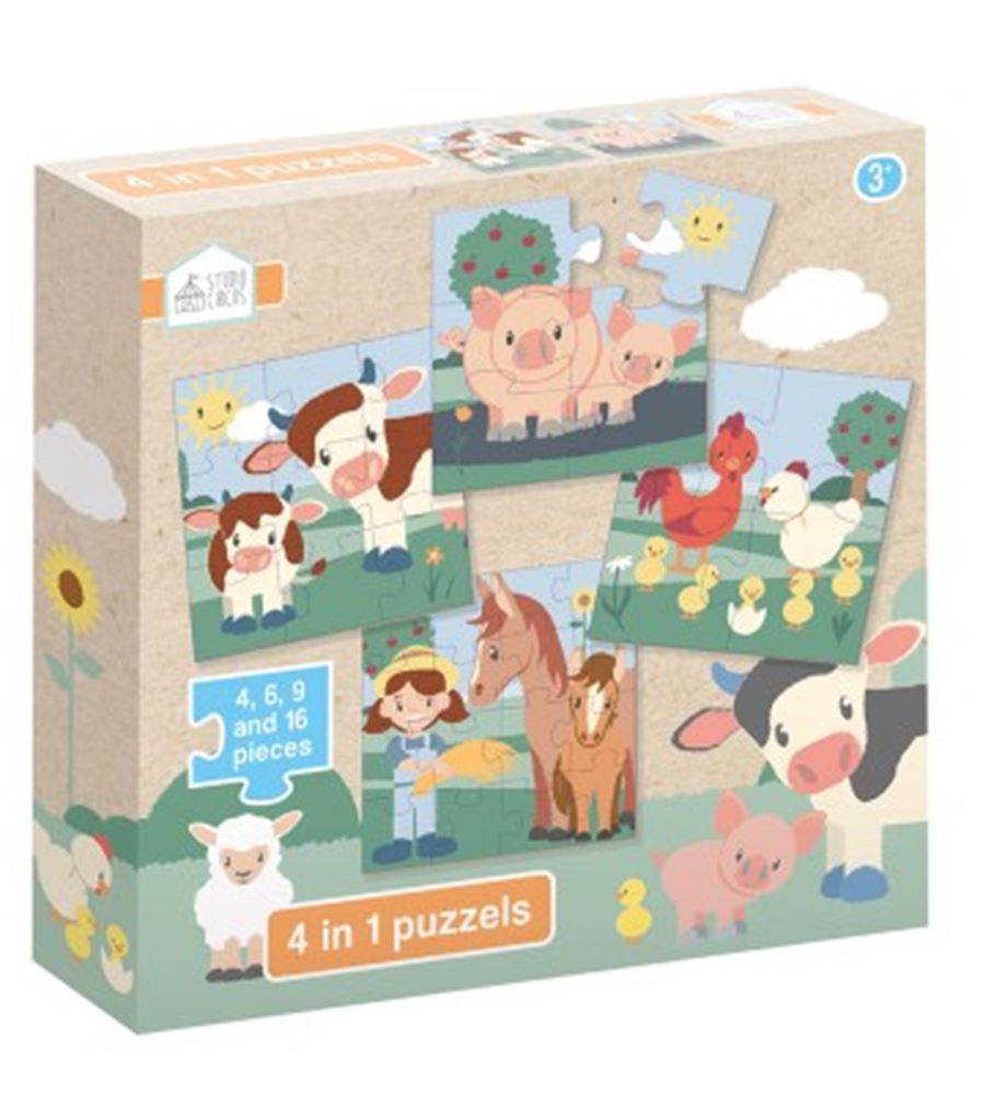 Studio circus 4 in 1 puzzel. 3+