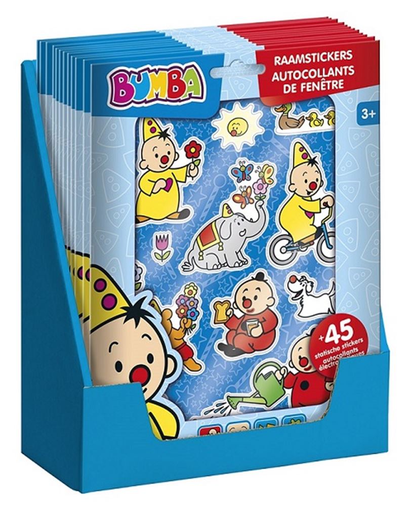 Totum dsp bumba 50 herbruikbare raamstickers.