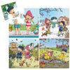 Bambolino toys fien en teun 4in1 puzzel 4-16 stukjes