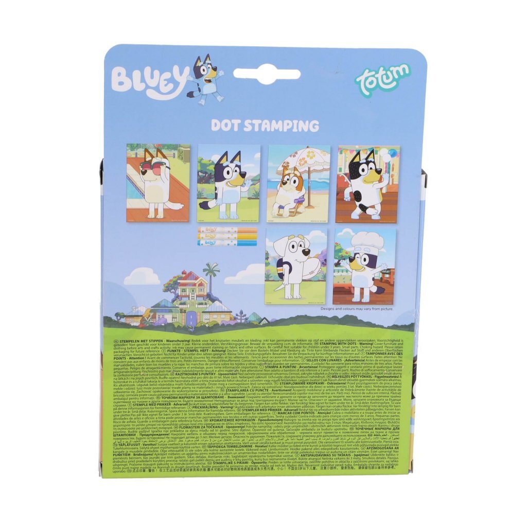 Totum Bluey Stempel en Kleurboek met Sjablonen