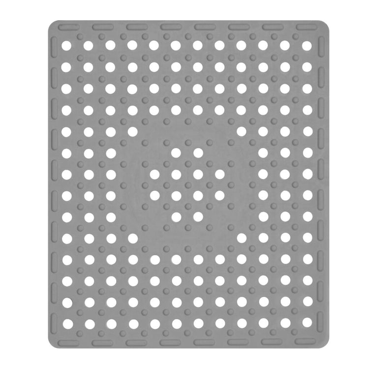 Dutch house gootsteenmat 31x27 cm rubber grijs