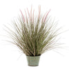 Emerald kunstplant in zinken pot lampenpoetsergras 58 cm