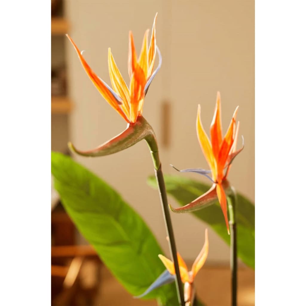 Emerald kunstplant met pot en bloemen strelitzia 120 cm