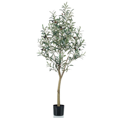 Emerald kunstplant in kunststof pot olijfboom 140 cm
