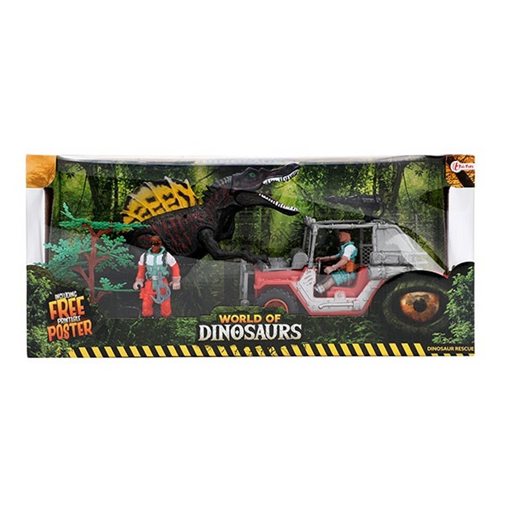 Toi-toys world of dinosaurs speelset met jeep