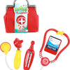 Toi-toys doktersset in tas met spuit en thermometer