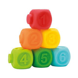 Little stars baby stapelblokken 6 stuks + 2 dieren - afbeelding 2