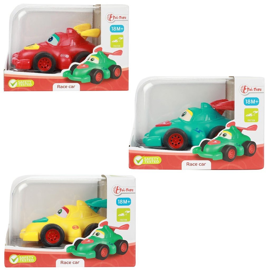 Toi-toys toi toys raceauto cartoon met frictie