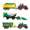Toi-toys metal landbouw set 6-delig tractor + aanhanger 4 assorti