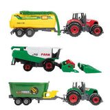 Toi-toys metal landbouw set 6-delig tractor + aanhanger 4 assorti - afbeelding 3
