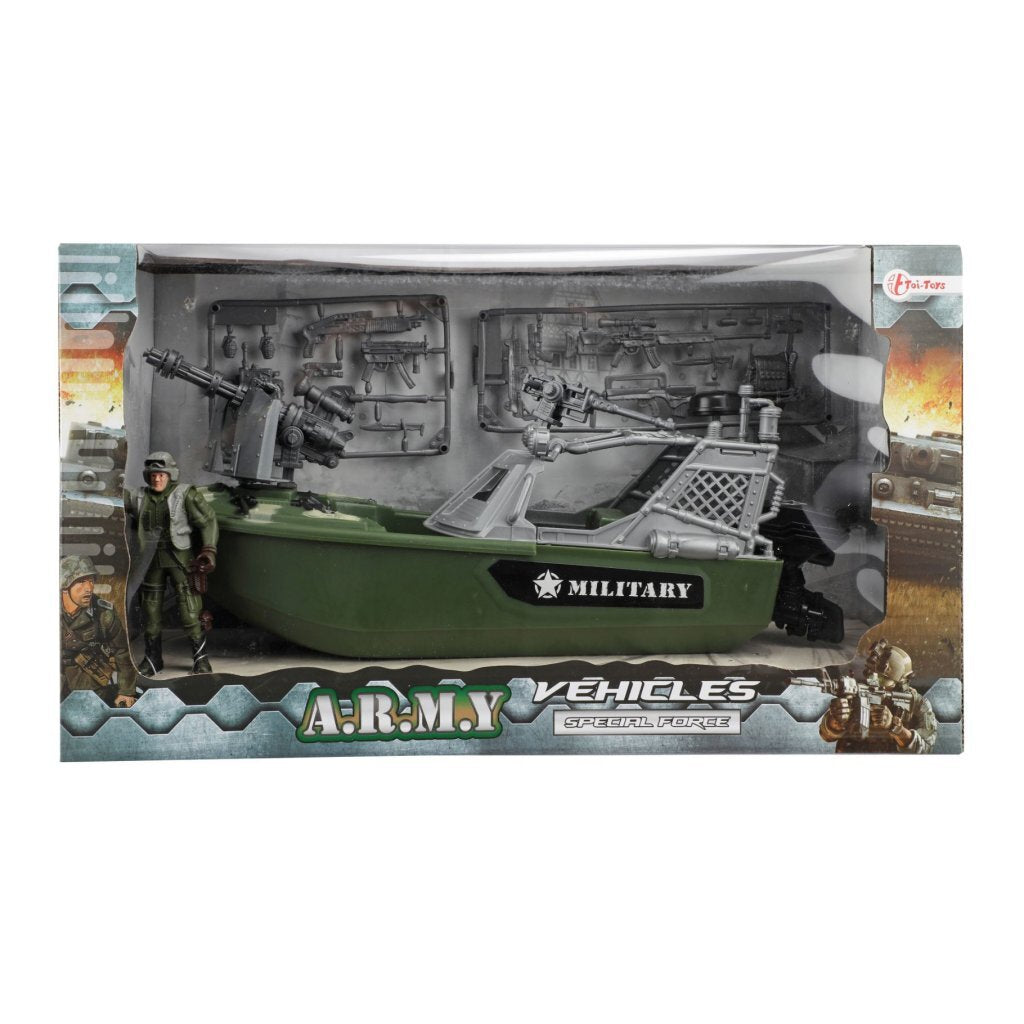Toi-toys toi toys militair voertuig + accessoires