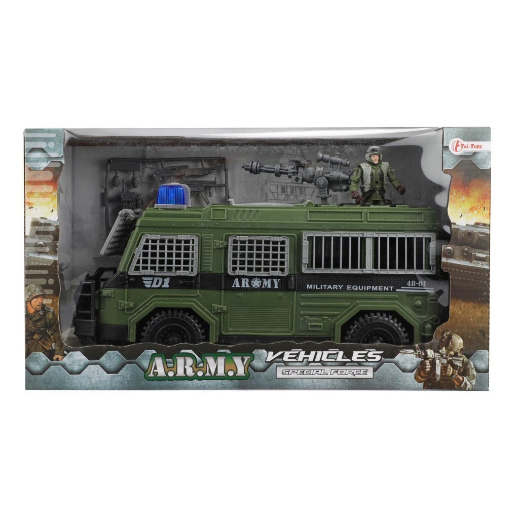 Toi-toys toi toys alfafox militair voertuig met accessoires