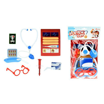 Doctor doctor set met stethoscoop spuit en accesoires