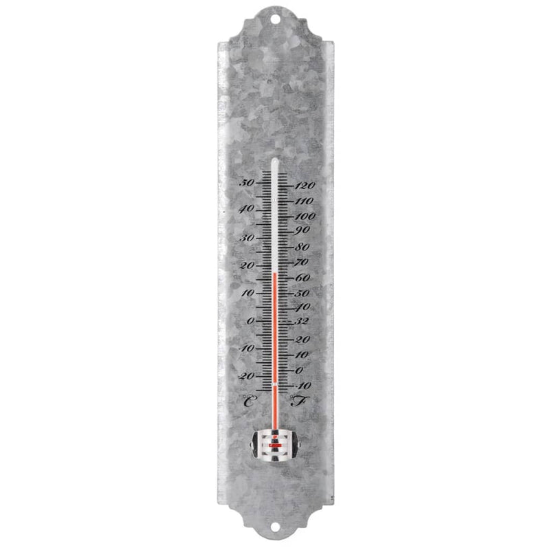 Esschert design wandthermometer 30 cm schrootzink oz10