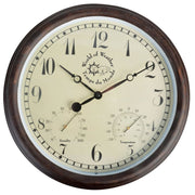 Esschert design stationsklok met thermo-hygrometer 30,5 cm tf008 - afbeelding 1
