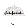 Esschert design paraplu vogels op draad 83 cm transparant zwart