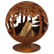 Esschert Design Esschert Design Vuurschaal laser gesneden 57,5 x 57,5 x 66 cm roest FF261 - afbeelding 3