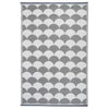 Esschert Design Esschert Design Buitenkleed 180x121 cm grijs en wit OC24