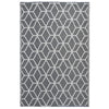 Esschert design buitenkleed 180x121 cm grijs en wit oc25