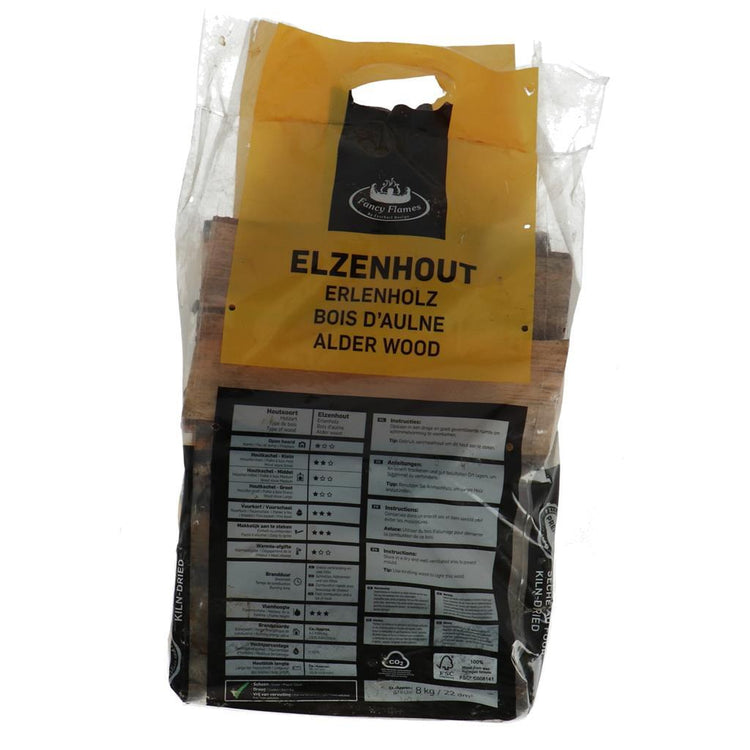 Merkloos sans marque ovengedroogd elzenhout | 2 stuks
