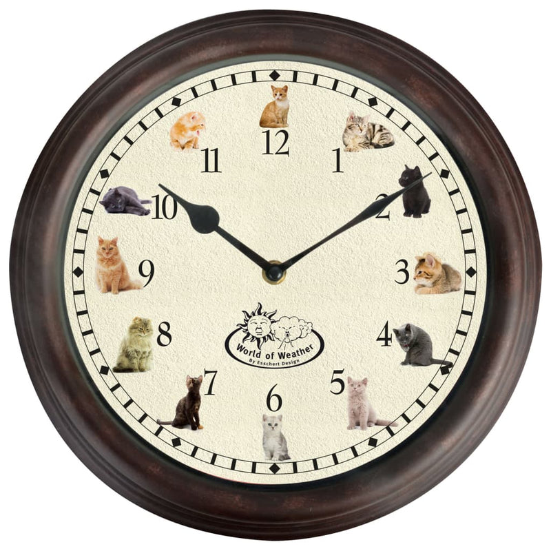 Esschert design klok met kattengeluiden