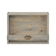 Esschert design houten bloempothouder 12.3x39.1x28.9 cm grijs - afbeelding 1
