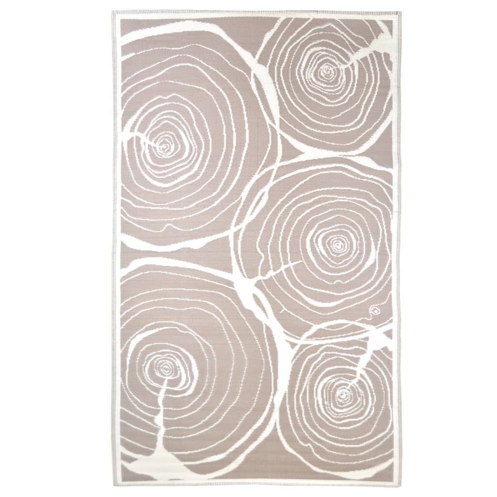 Esschert design buitenkleed jaarringen 240x150 cm