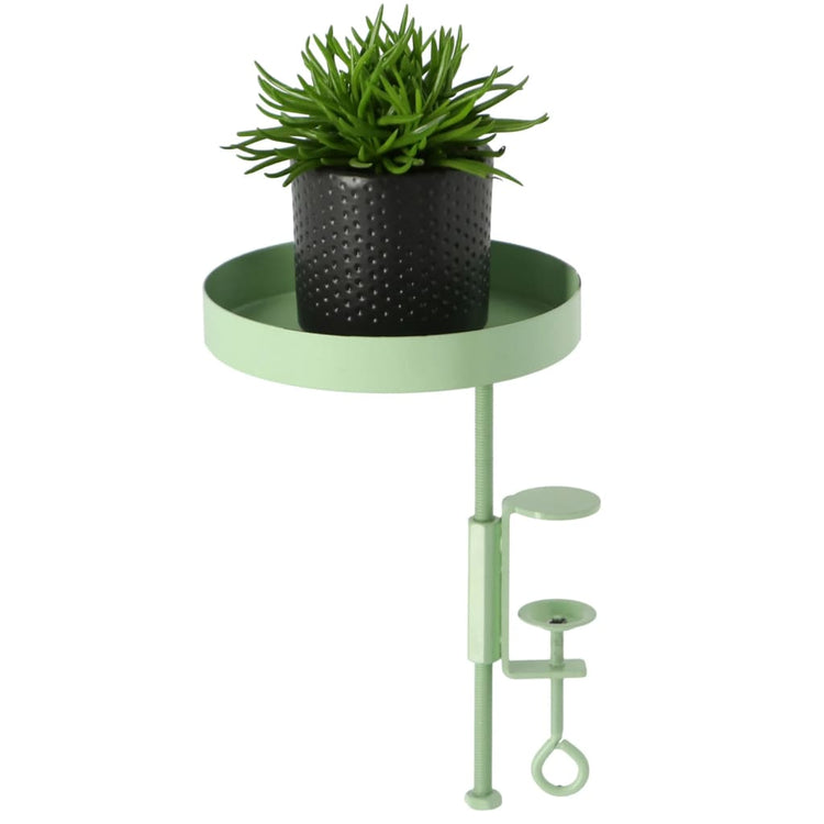 Esschert design plantenblad met klem rond s groen