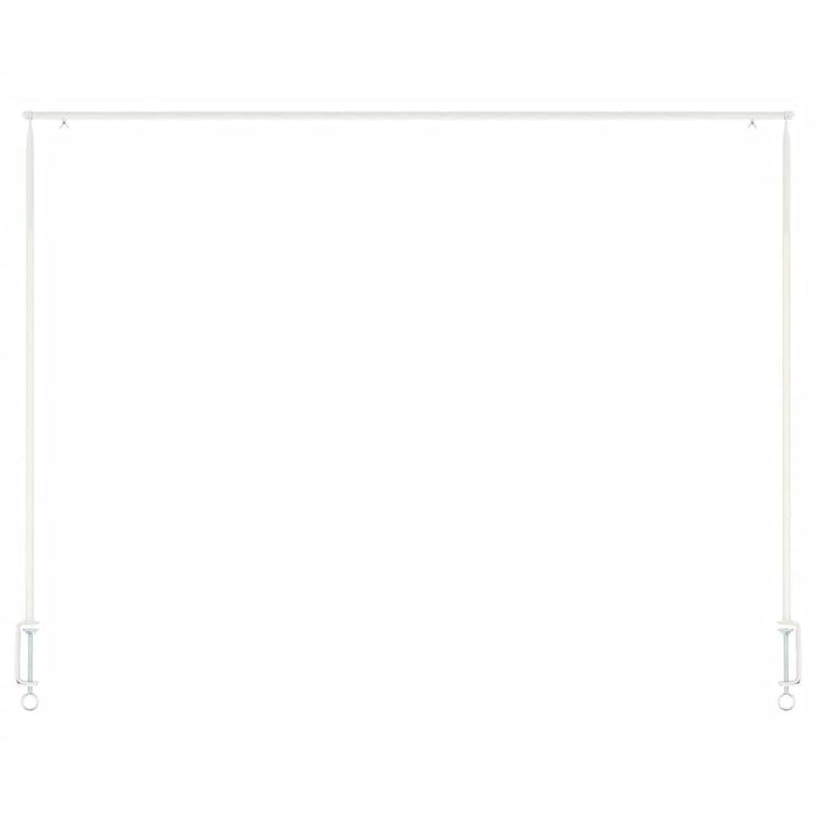 Esschert Design Esschert Design Tafelstang met klem decoratief wit