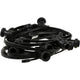 Basic simply design p10 waterdichte prikkabel met 15 fittingen 10m zwart