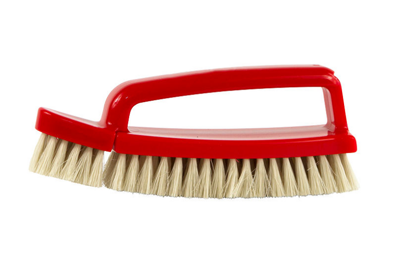 Luva schoenborstelset varkenshaar kunststof assorti kleur<br>