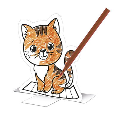 Bongers speelgoed basic craft pushout prikkaart dieren
