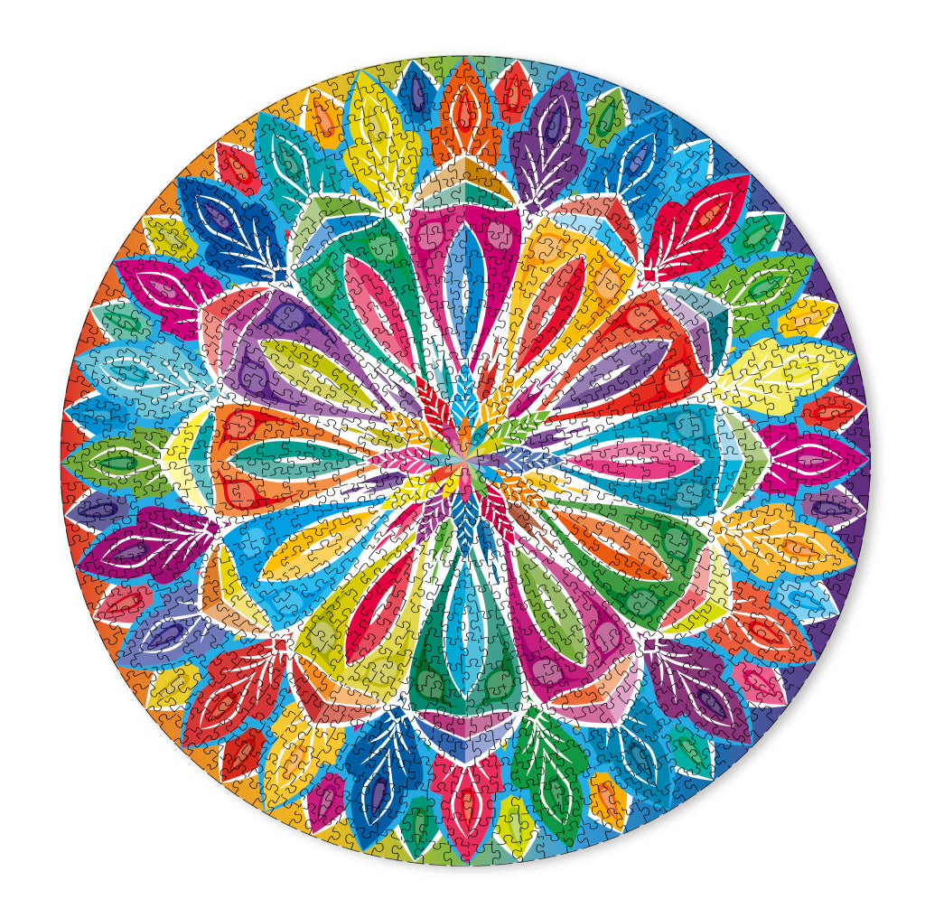 Grafix ronde puzzel mandala 1000 stukjes